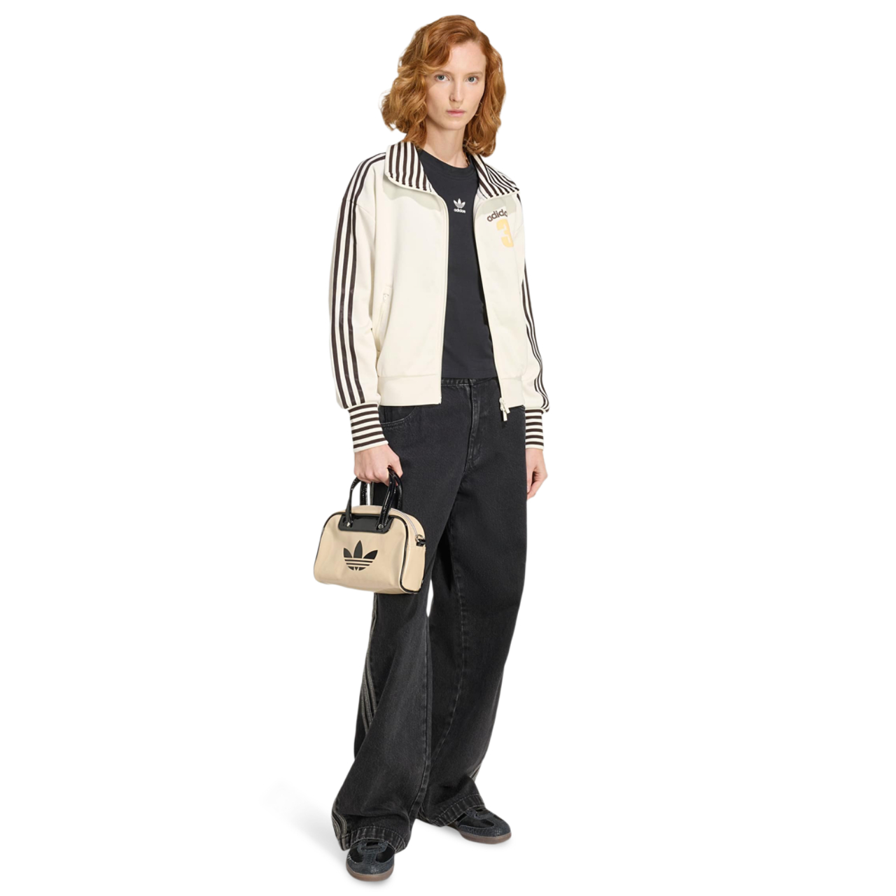adidas Vintage Bb Tt Striped Rib Track Top Imagen 2 de 5. Toque para abrir la galería de fotos.