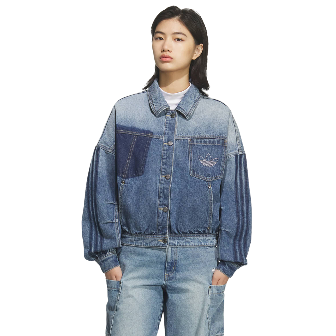 adidas Denim Jacket Immagine 1 di 5. Tocca per aprire la galleria fotografica.