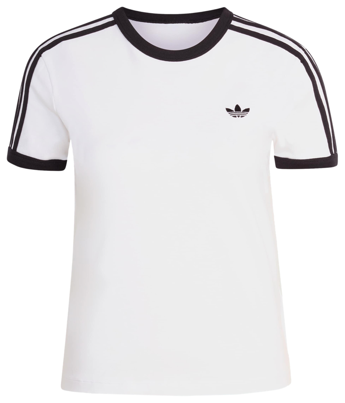 adidas 3 Stripes Slim T-shirt Image 5 of 5. Tap to open photo gallery.