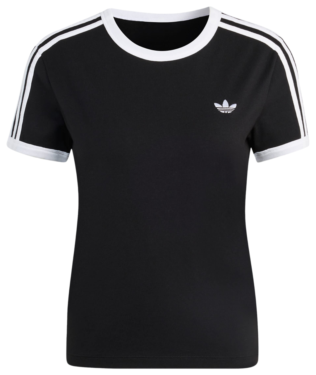 adidas 3 Stripes Slim T-shirt Image 5 of 5. Tap to open photo gallery.