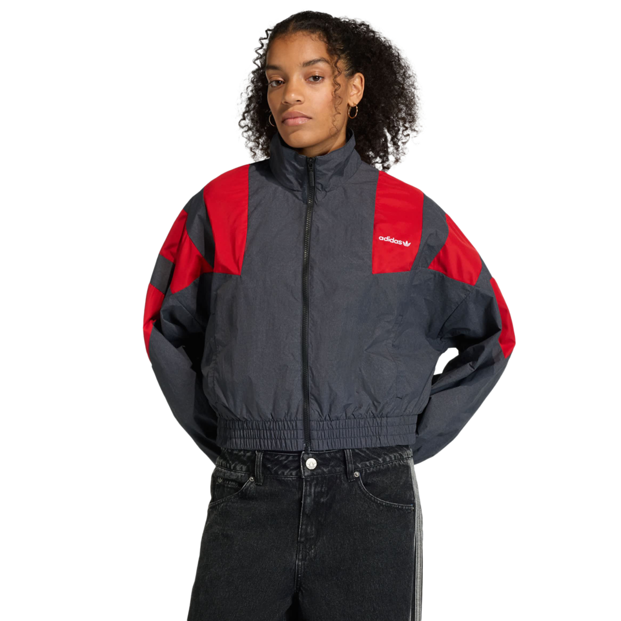 adidas Blocked Washed Zipped Track Top Imagen 1 de 5. Toque para abrir la galería de fotos.
