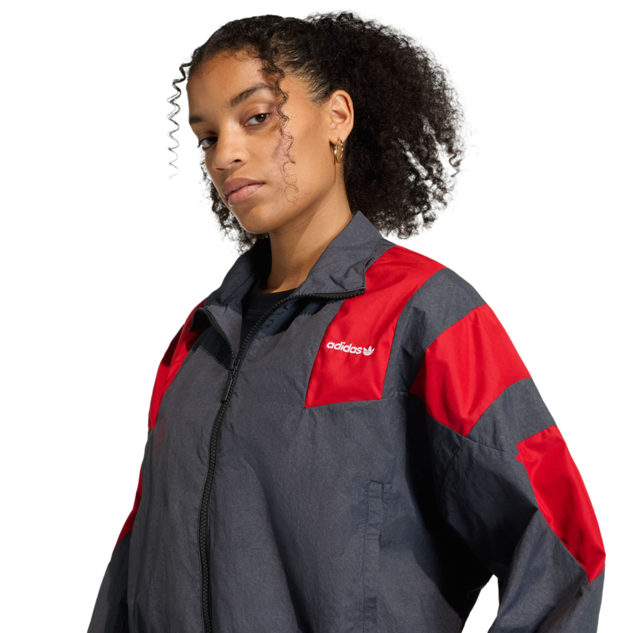 adidas Blocked Washed Zipped Track Top Imagen 4 de 5. Toque para abrir la galería de fotos.