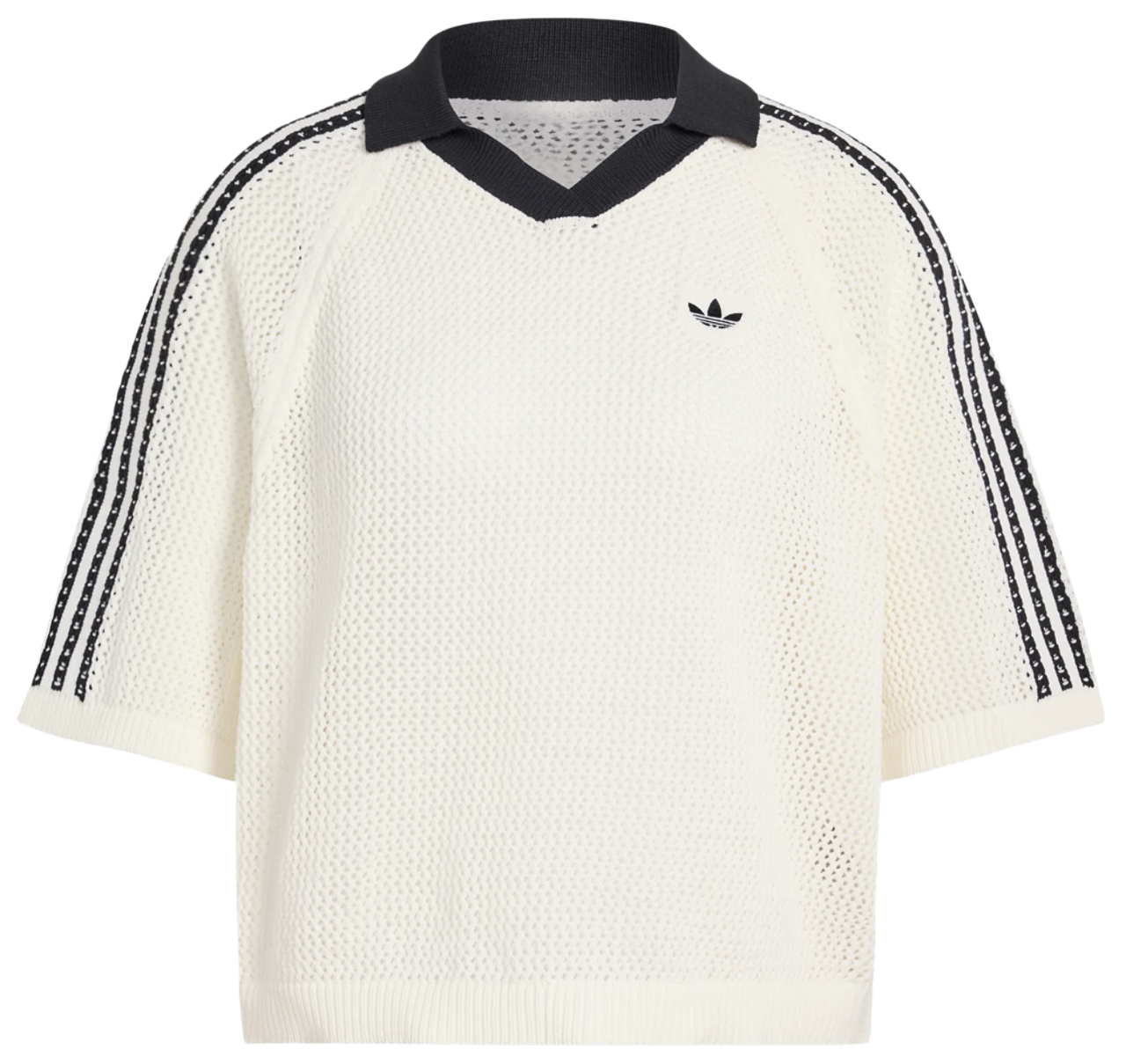 adidas Knitted Crochet Polo Image 5 sur 5. Appuyez pour ouvrir la galerie de photos.