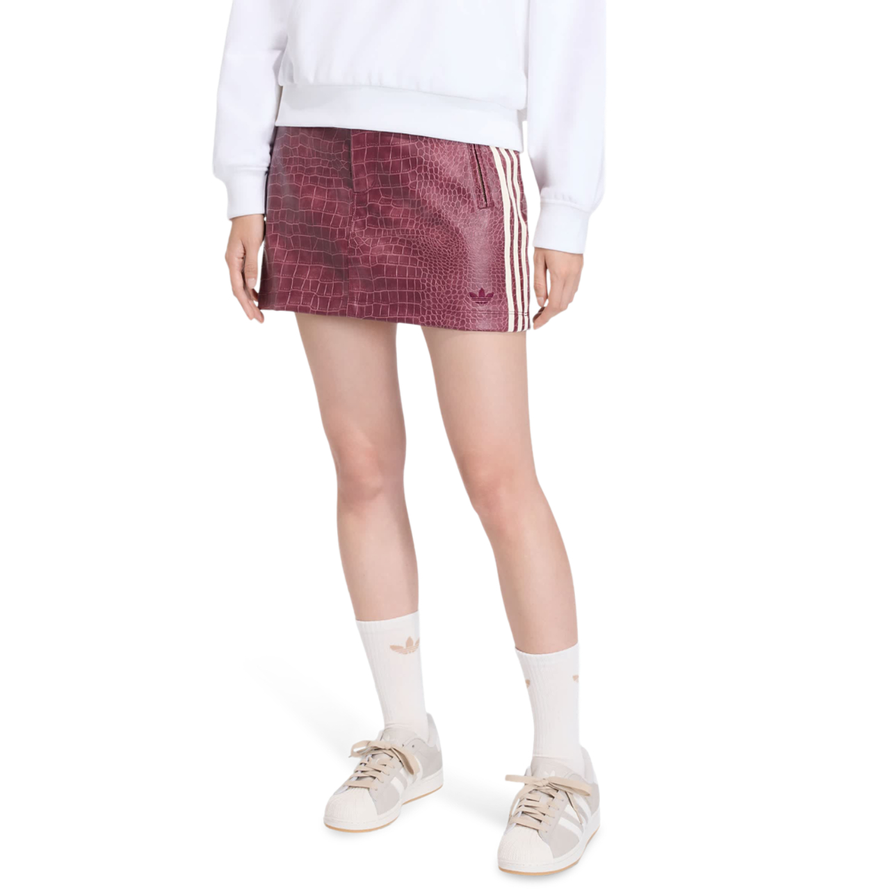 adidas Pleather Mini Skirt Immagine 1 di 5. Tocca per aprire la galleria fotografica.