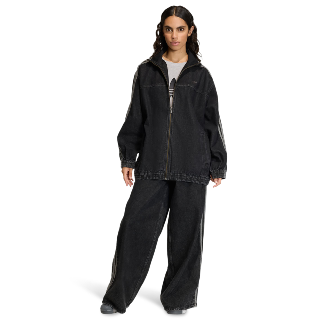adidas Firebird Adilenium Track Top Denim Afbeelding 2 van 5. Tik om de fotogalerij te openen..