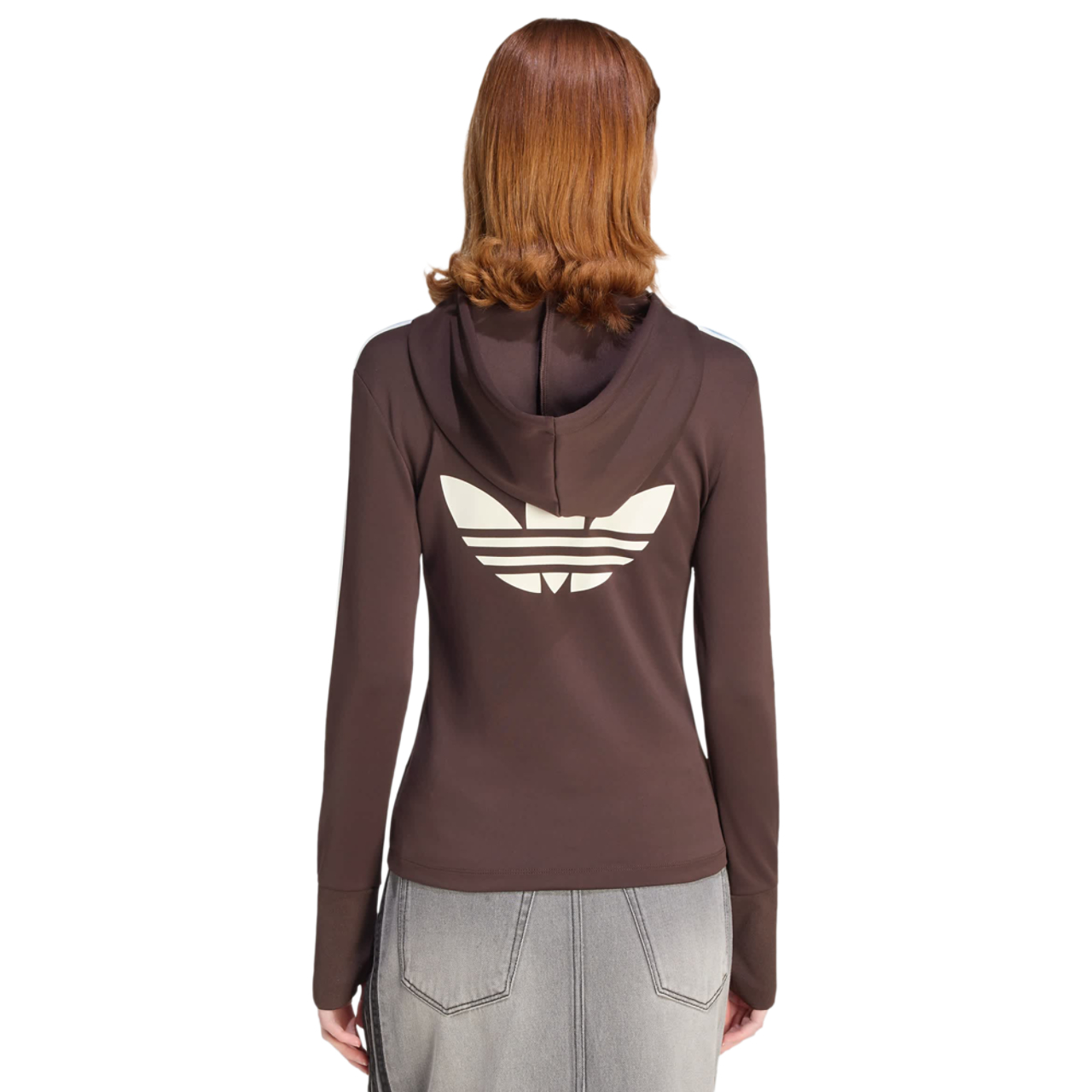 adidas Hooded Trefoil Zipper Jacket Imagen 3 de 5. Toque para abrir la galería de fotos.