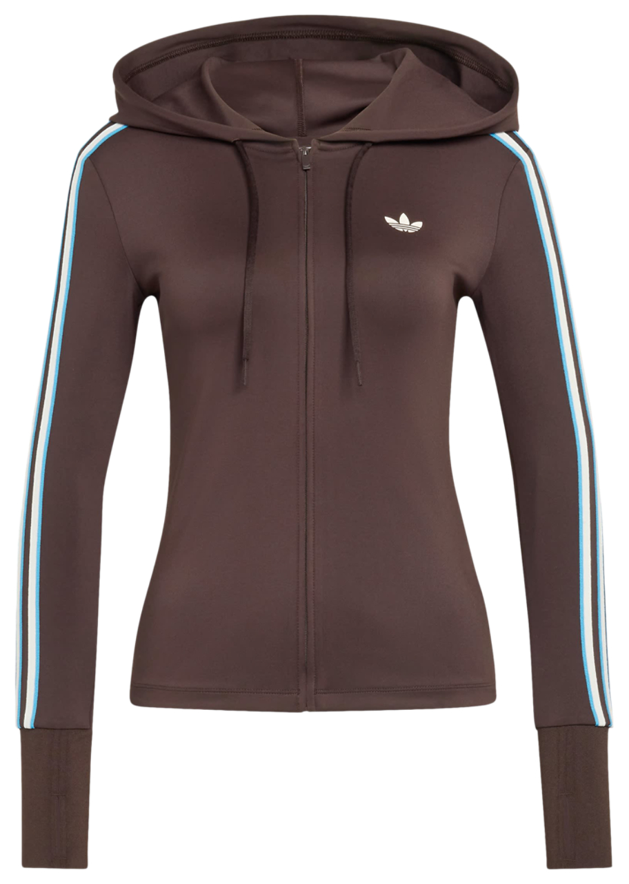 adidas Hooded Trefoil Zipper Jacket Imagen 5 de 5. Toque para abrir la galería de fotos.