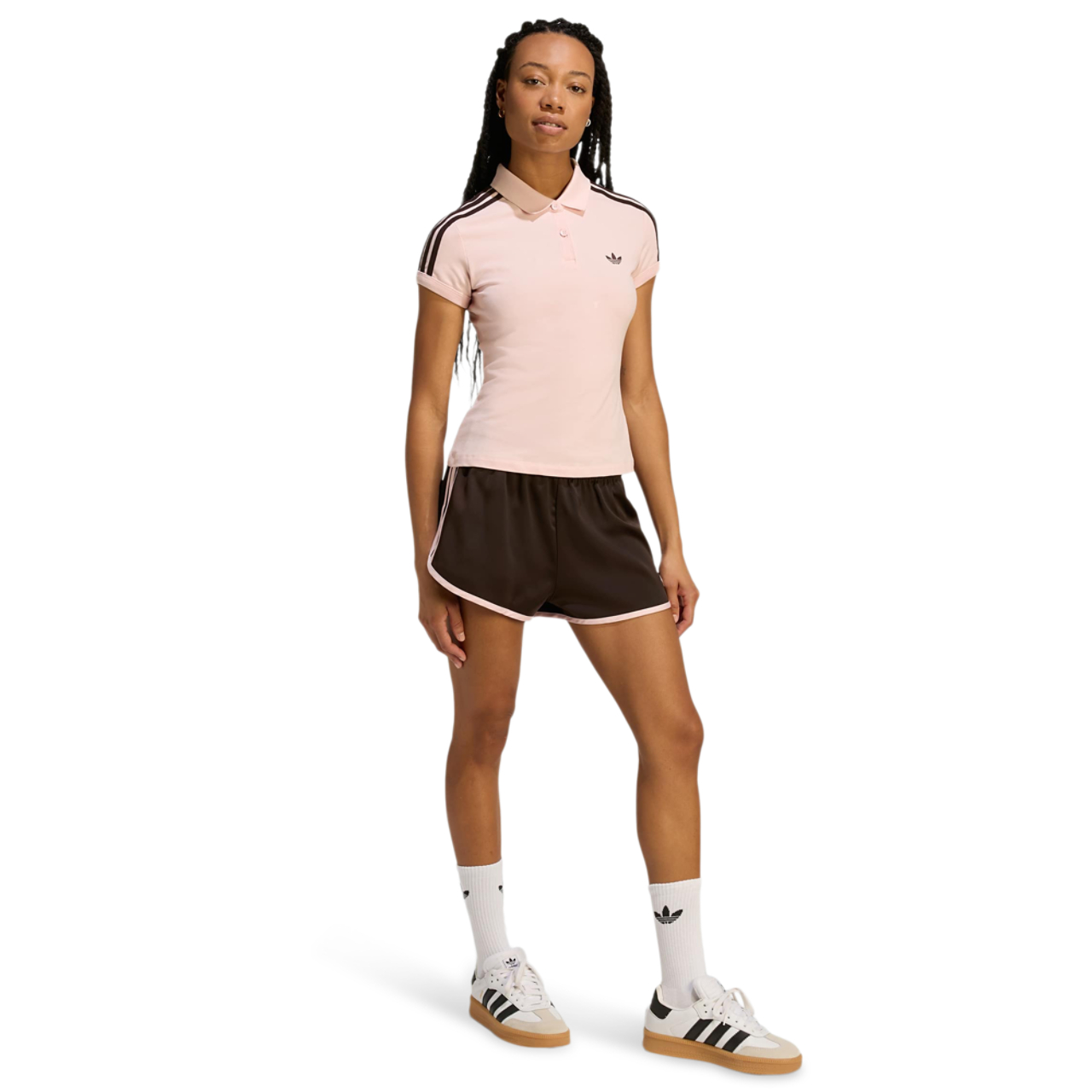adidas 3 Stripes Sprinter Shorts Image 2 of 5. Tap to open photo gallery.