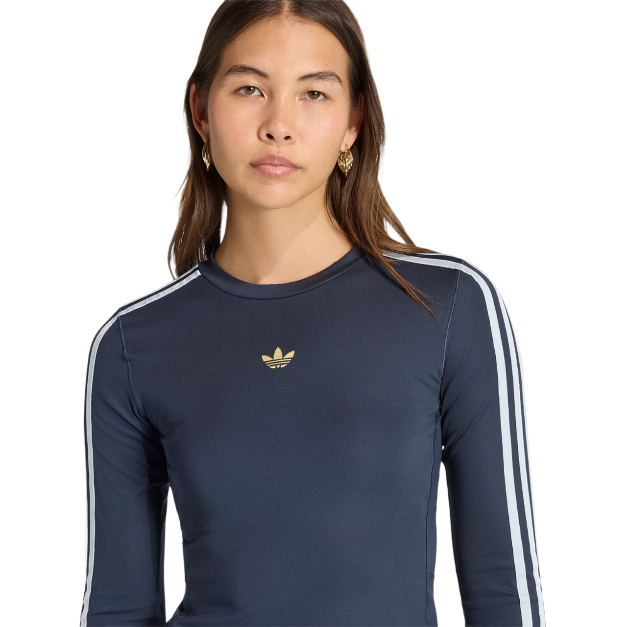 adidas 3 Stripes Long Sleeve T-shirt Image 4 sur 4. Appuyez pour ouvrir la galerie de photos.