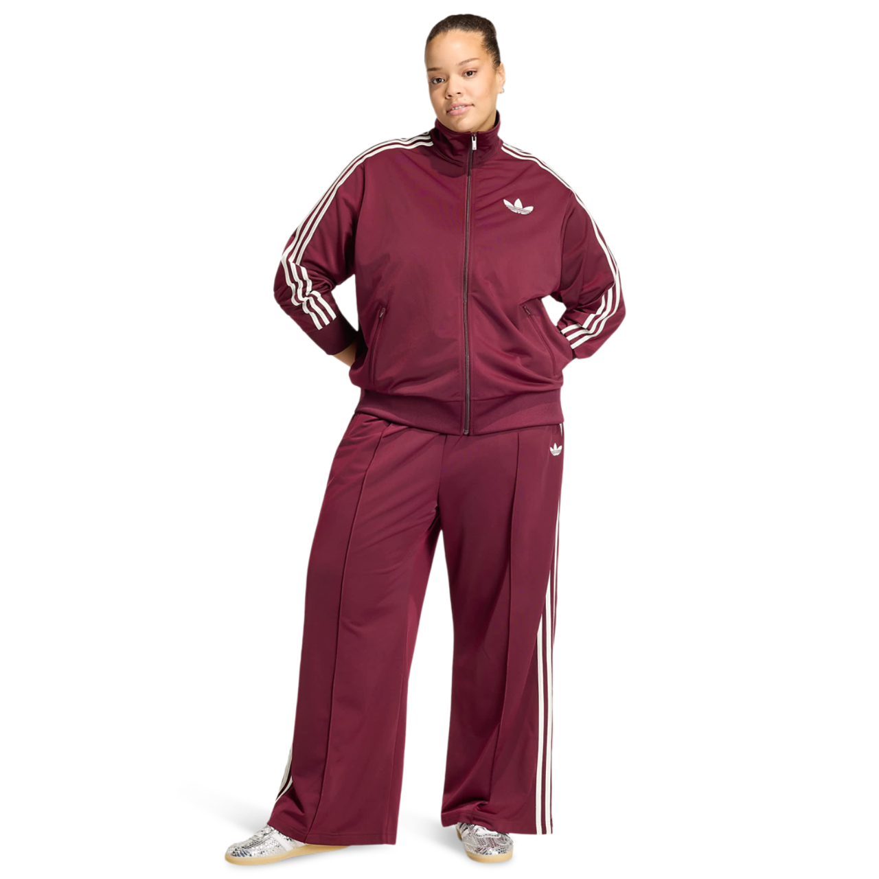 adidas Firebird Loose Track Tracksuit Bottoms Image 2 of 5. Tap to open photo gallery.