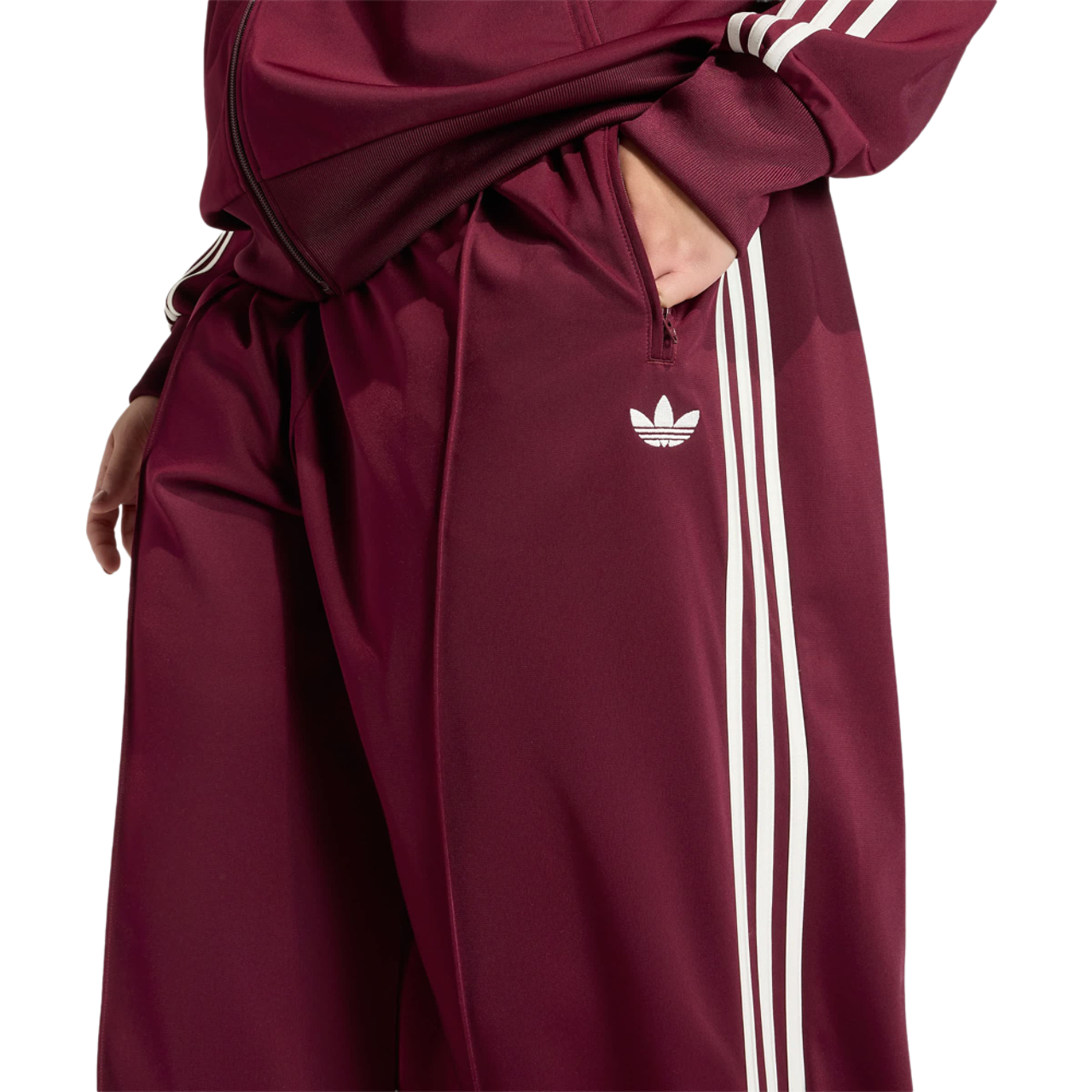 adidas Firebird Loose Track Tracksuit Bottoms Image 4 of 5. Tap to open photo gallery.
