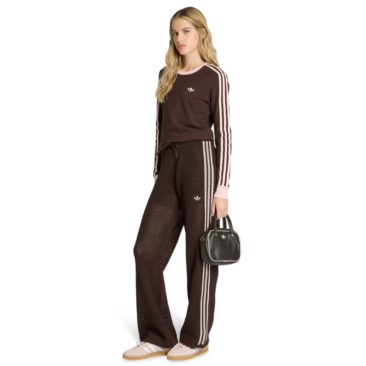 adidas Knitted Crochet Firebird  Bottoms Image 2 sur 4. Appuyez pour ouvrir la galerie de photos.