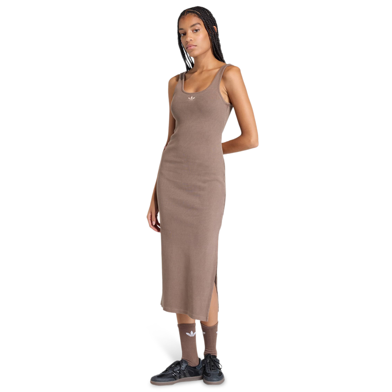 adidas Essentials Rib Tank Maxi Dress Washed Imagen 1 de 5. Toque para abrir la galería de fotos.