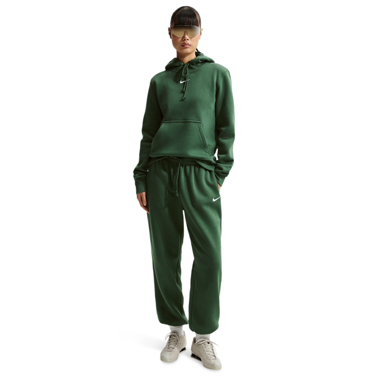 Nike Sportswear Phoenix Fleece Oversized Bottoms Image 4 of 5. Tap to open photo gallery.