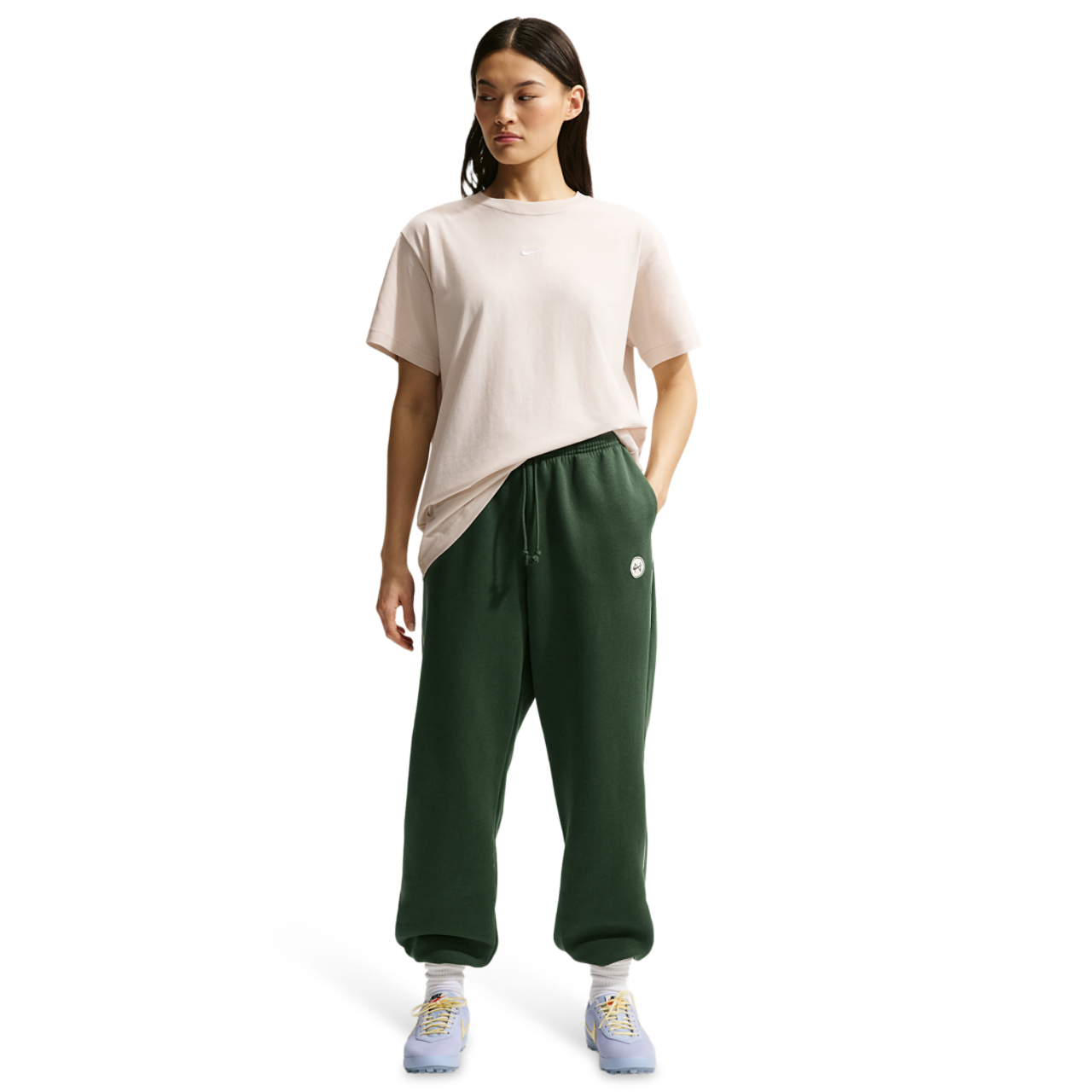 Nike Sportswear Phoenix Fleece Oversize Trousers Image 1 of 5. Tap to open photo gallery.