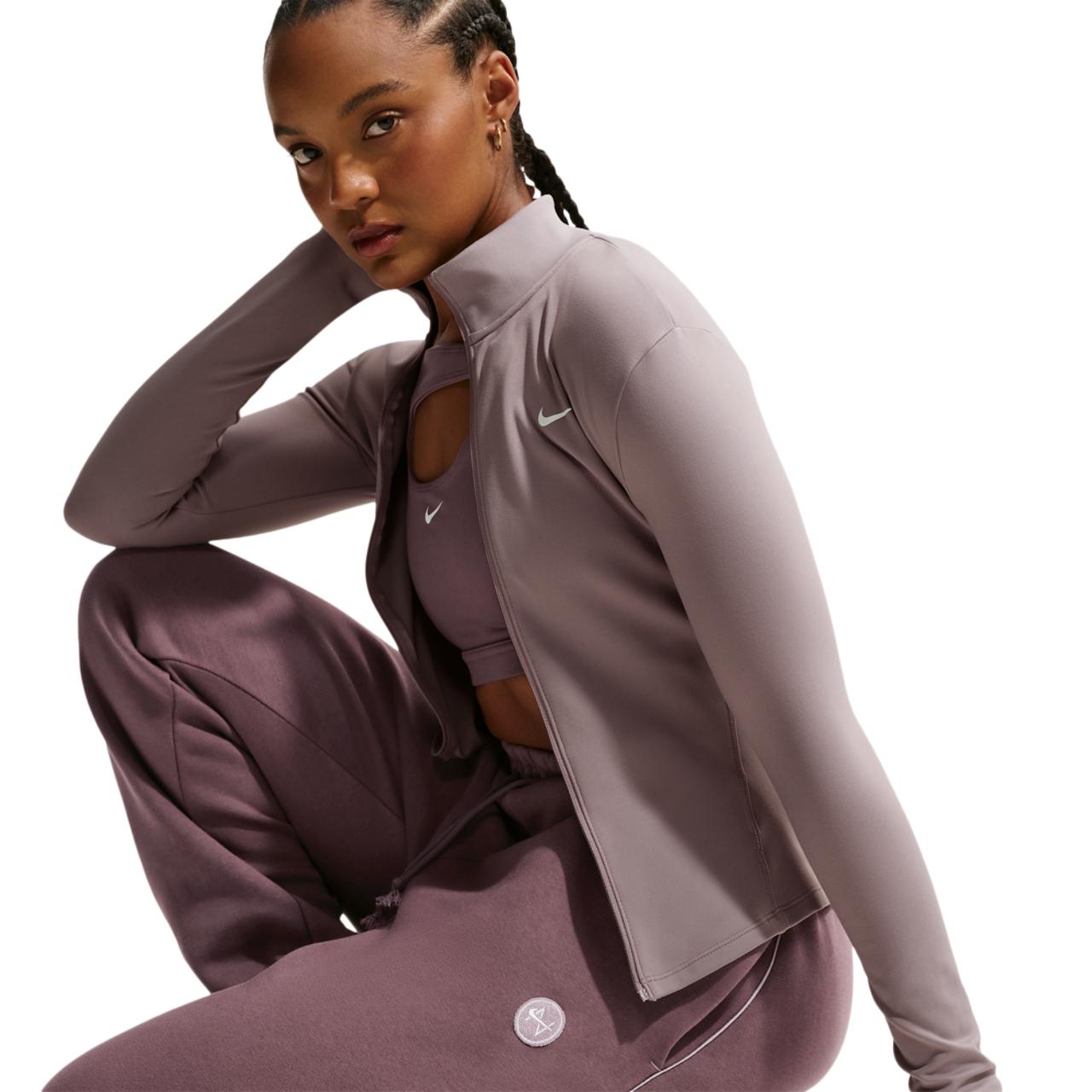 Nike Sportswear Phoenix Fleece Oversize Trousers Image 3 of 5. Tap to open photo gallery.