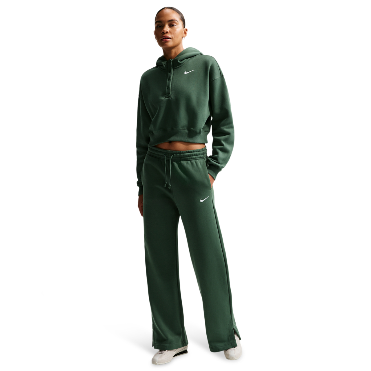 Nike Sportswear Phoenix Fleece Wide-leg Trousers Image 1 of 5. Tap to open photo gallery.