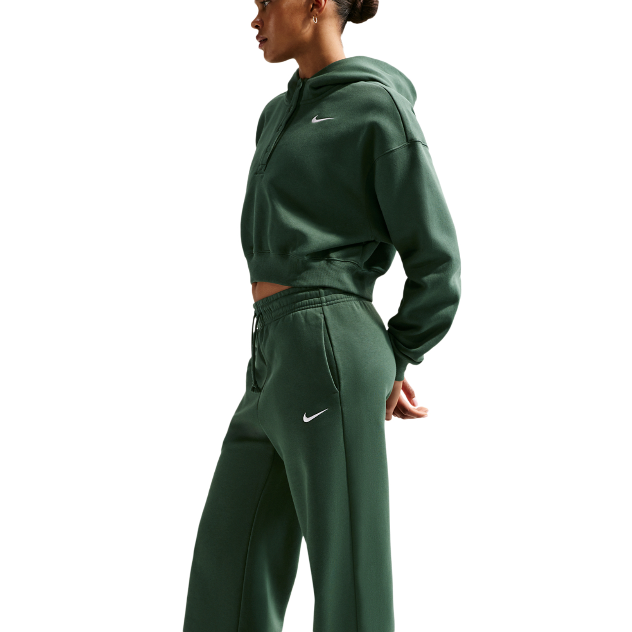 Nike Sportswear Phoenix Fleece Wide-leg Trousers Image 3 of 5. Tap to open photo gallery.