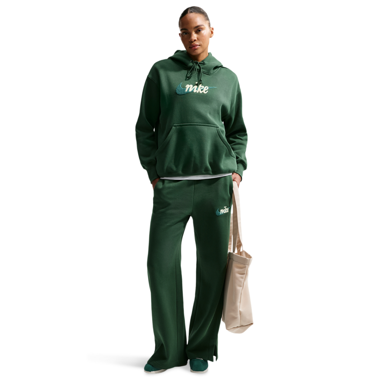 Nike Sportswear Phoenix Fleece Wide-leg Trousers Image 1 of 5. Tap to open photo gallery.