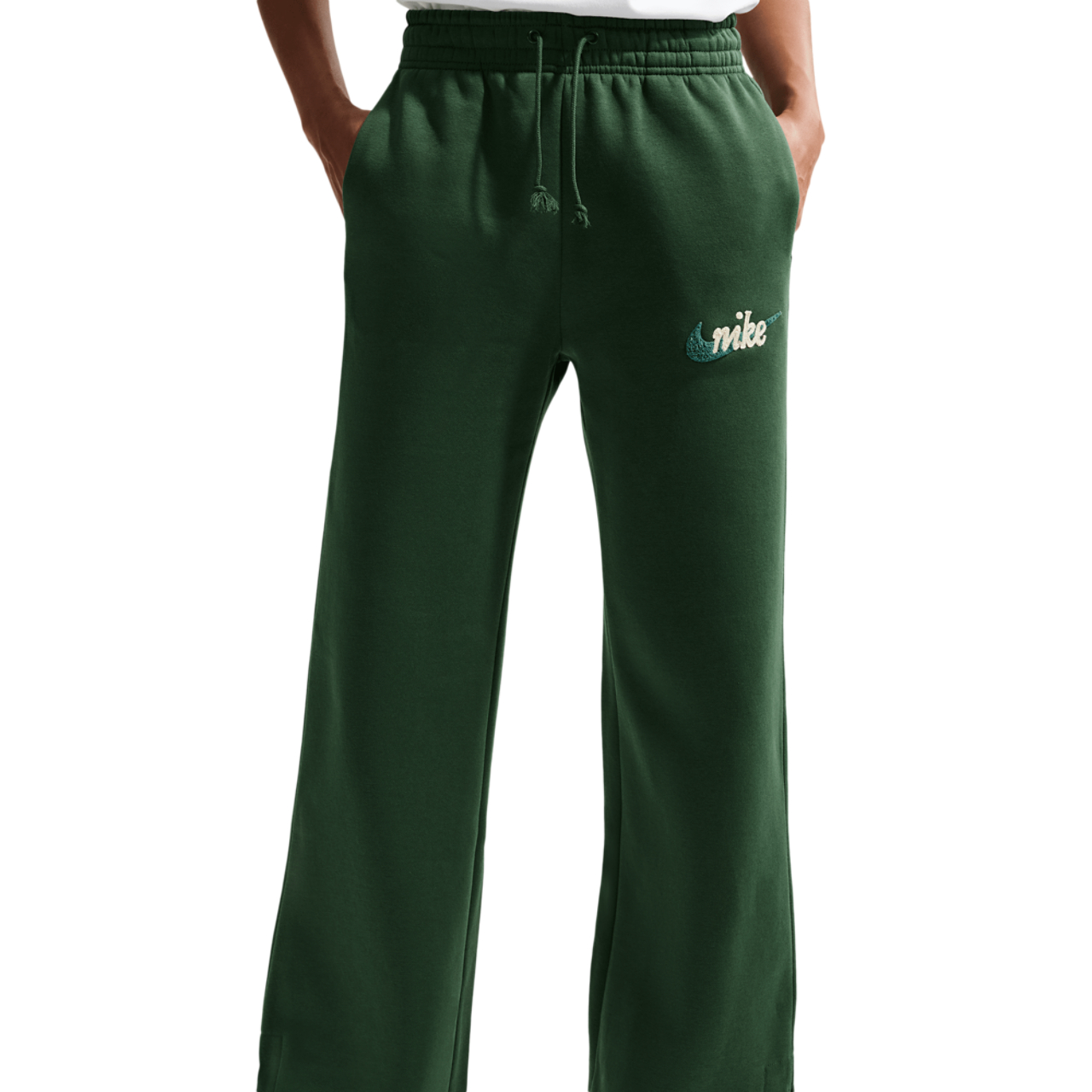 Nike Sportswear Phoenix Fleece Wide-leg Trousers Image 4 of 5. Tap to open photo gallery.