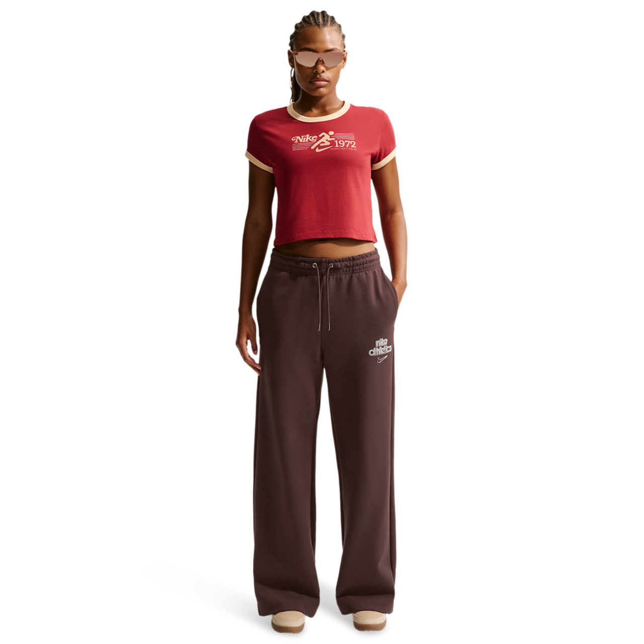 Nike Sportswear Phoenix Fleece Wide-leg Trousers Image 1 of 5. Tap to open photo gallery.