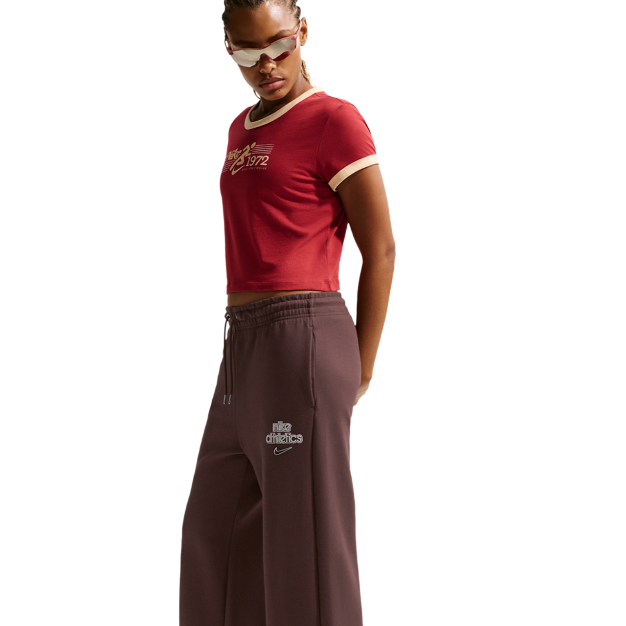 Nike Sportswear Phoenix Fleece Wide-leg Trousers Image 3 of 5. Tap to open photo gallery.