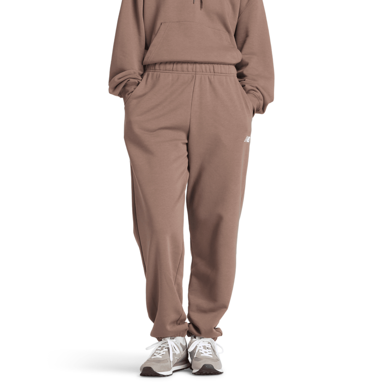 New Balance Sport Essentials French Terry Jogger Image 2 of 4. Tap to open photo gallery.