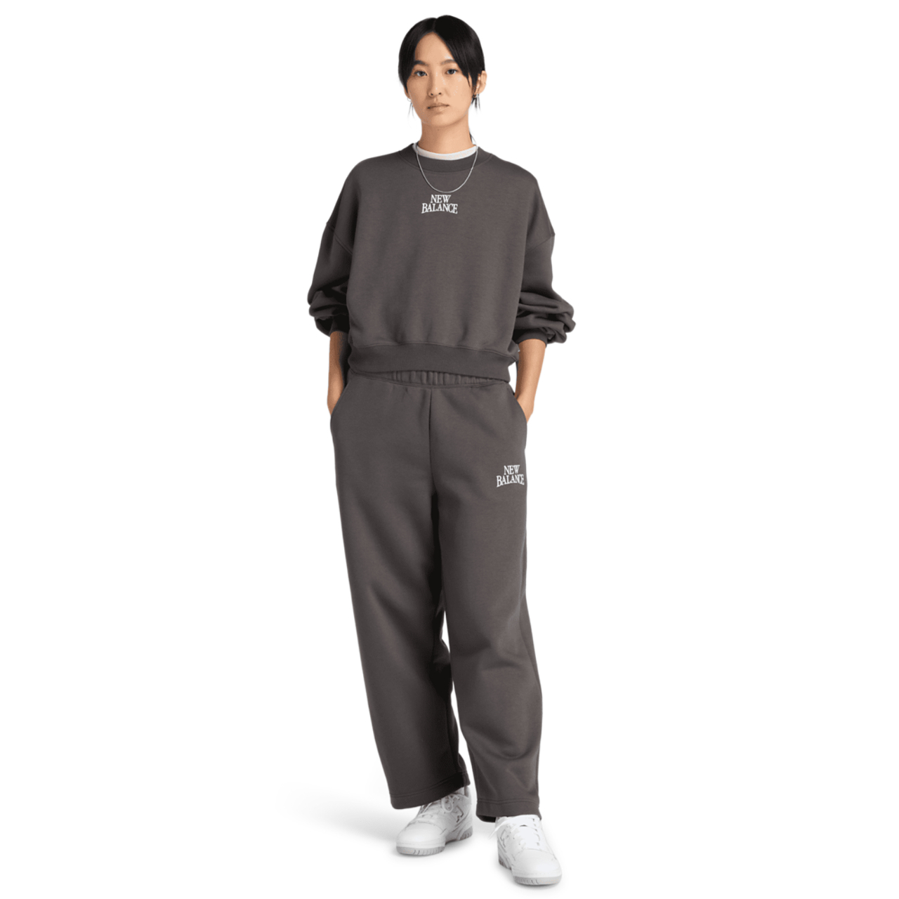 New Balance Trackside Fleece Crew Afbeelding 2 van 4. Tik om de fotogalerij te openen..
