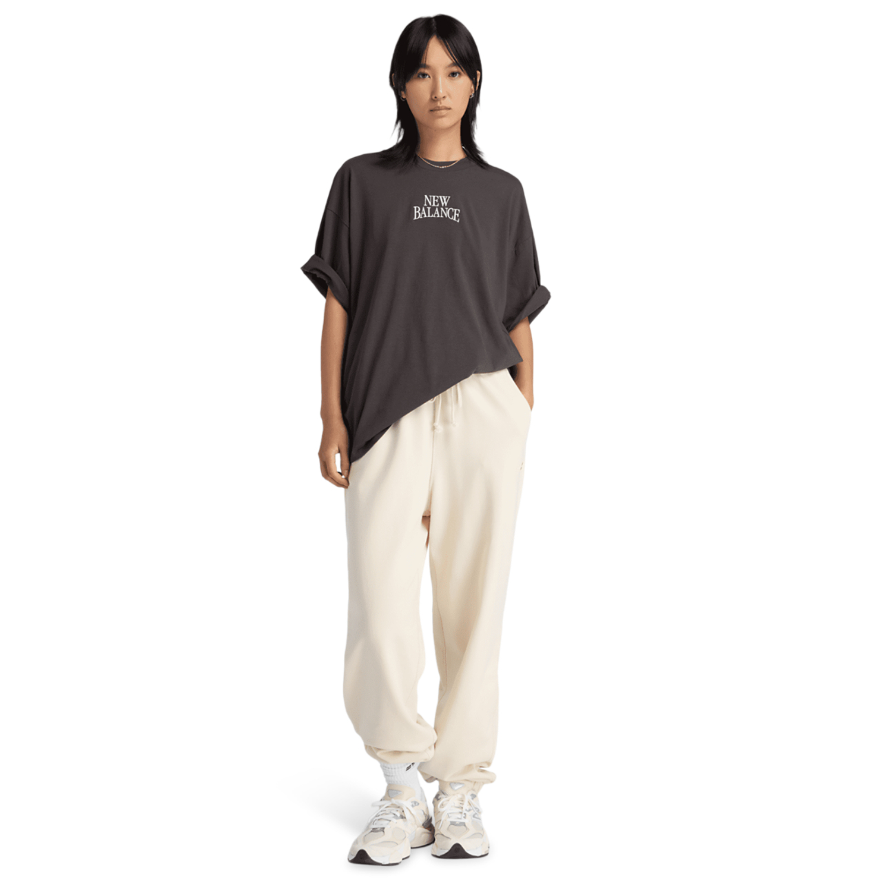 New Balance Trackside Oversized Tee Image 2 of 4. Tap to open photo gallery.