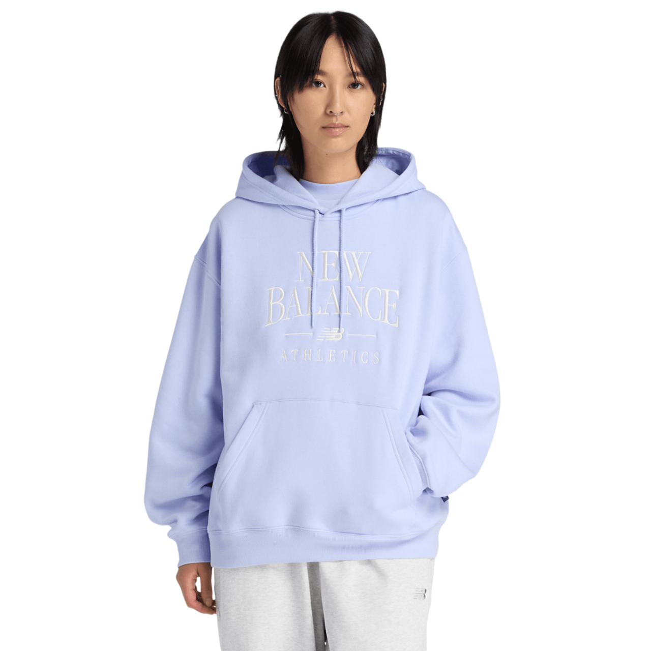 New Balance Trackside Fleece Hoodie Image 1 of 4. Tap to open photo gallery.