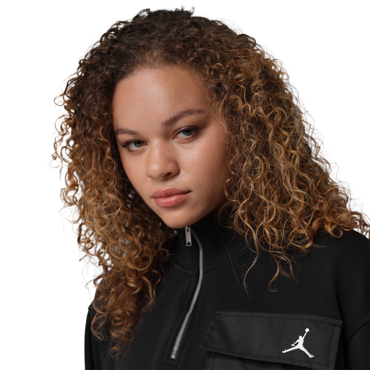 Jordan Brooklyn Fleece 1/4-Zip Hike Mike Top Bild 3 von 4. Antippen, um die Fotogalerie zu öffnen.
