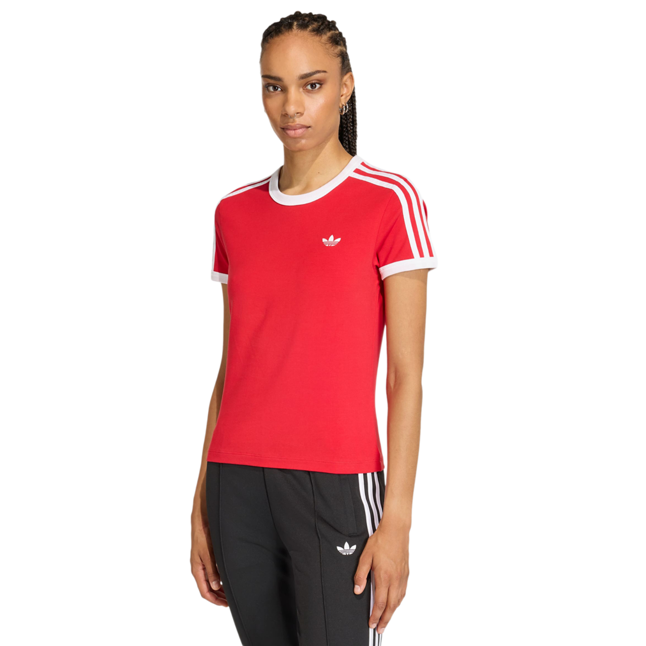 adidas 3 Stripes Slim T-shirt Imagen 1 de 4. Toque para abrir la galería de fotos.