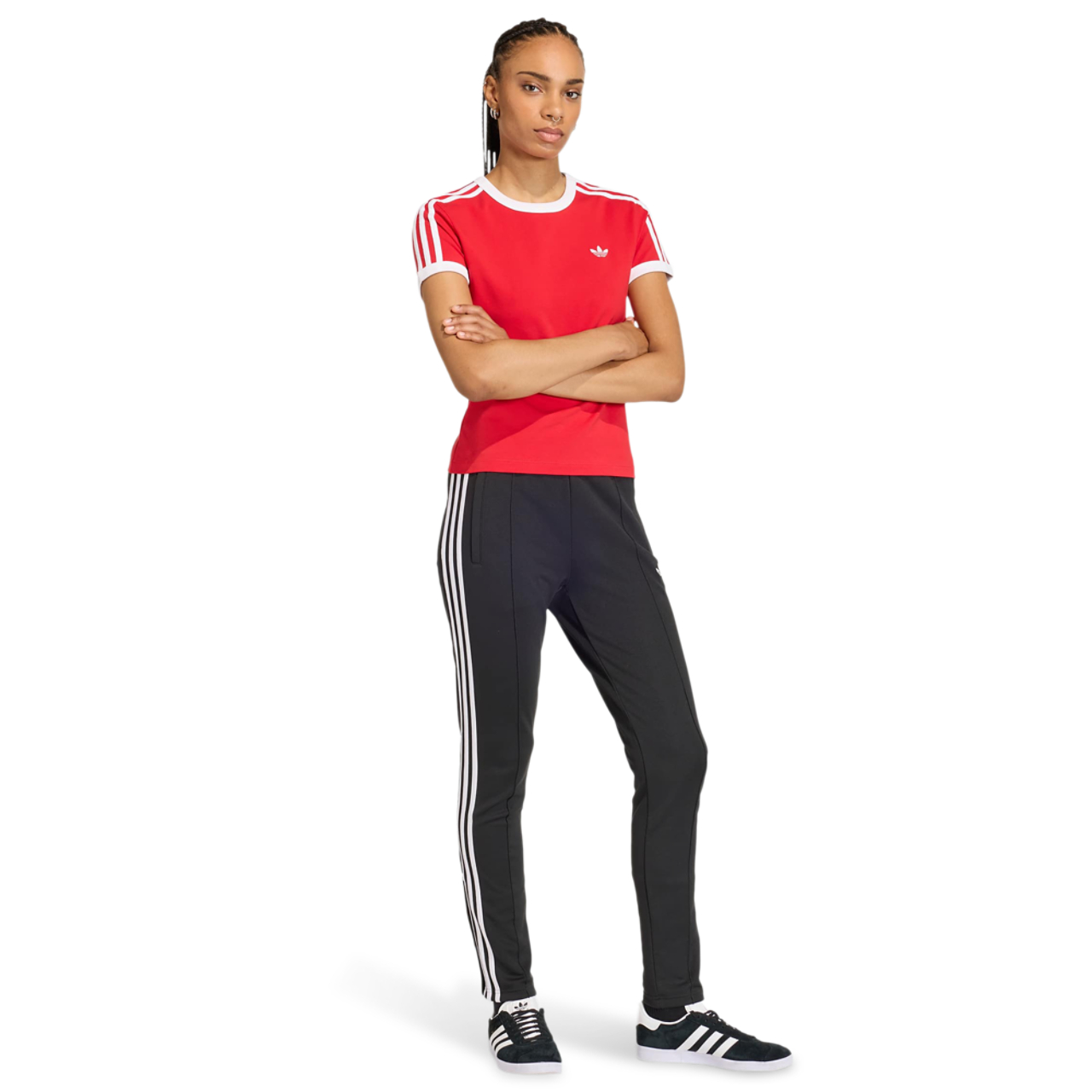 adidas 3 Stripes Slim T-shirt Imagen 2 de 4. Toque para abrir la galería de fotos.