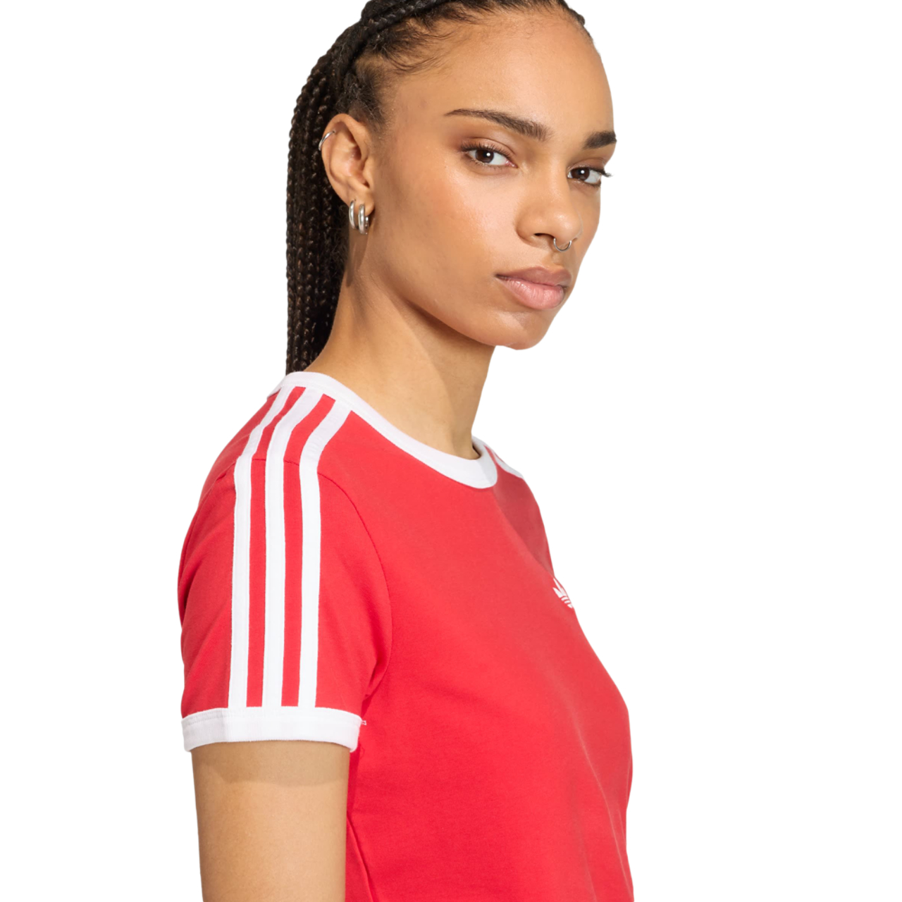 adidas 3 Stripes Slim T-shirt Imagen 3 de 4. Toque para abrir la galería de fotos.