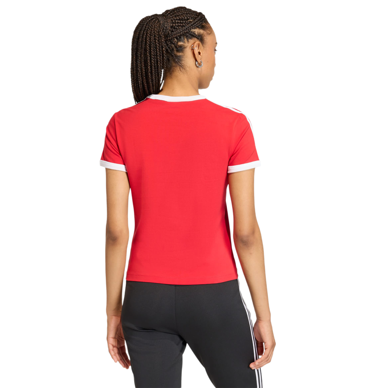 adidas 3 Stripes Slim T-shirt Imagen 4 de 4. Toque para abrir la galería de fotos.