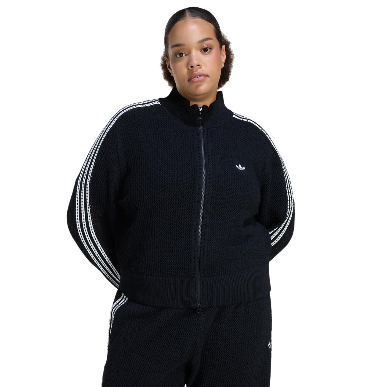 adidas Knitted Crochet Firebird Track Top Imagen 1 de 4. Toque para abrir la galería de fotos.