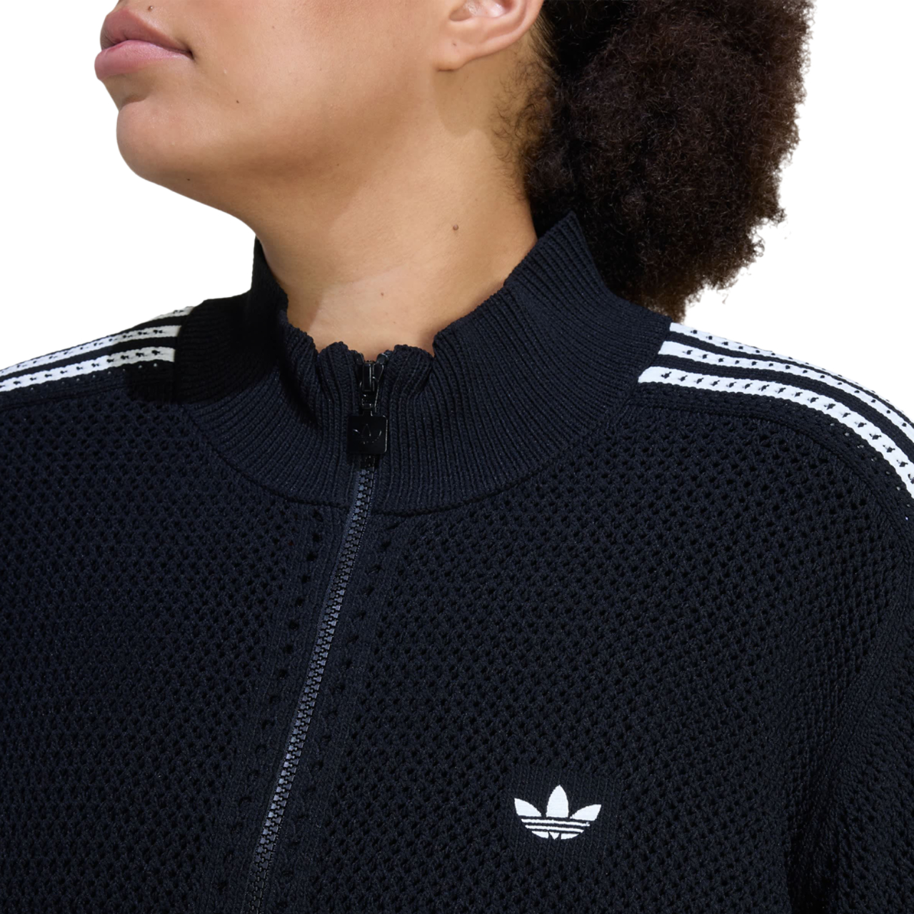 adidas Knitted Crochet Firebird Track Top Imagen 3 de 4. Toque para abrir la galería de fotos.