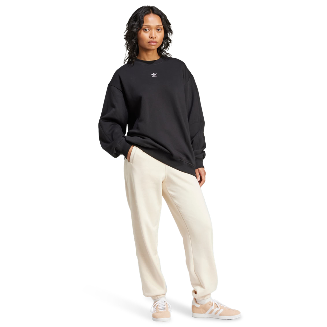 adidas Essentials Long Oversized Crew Sweatshirt Immagine 2 di 4. Tocca per aprire la galleria fotografica.