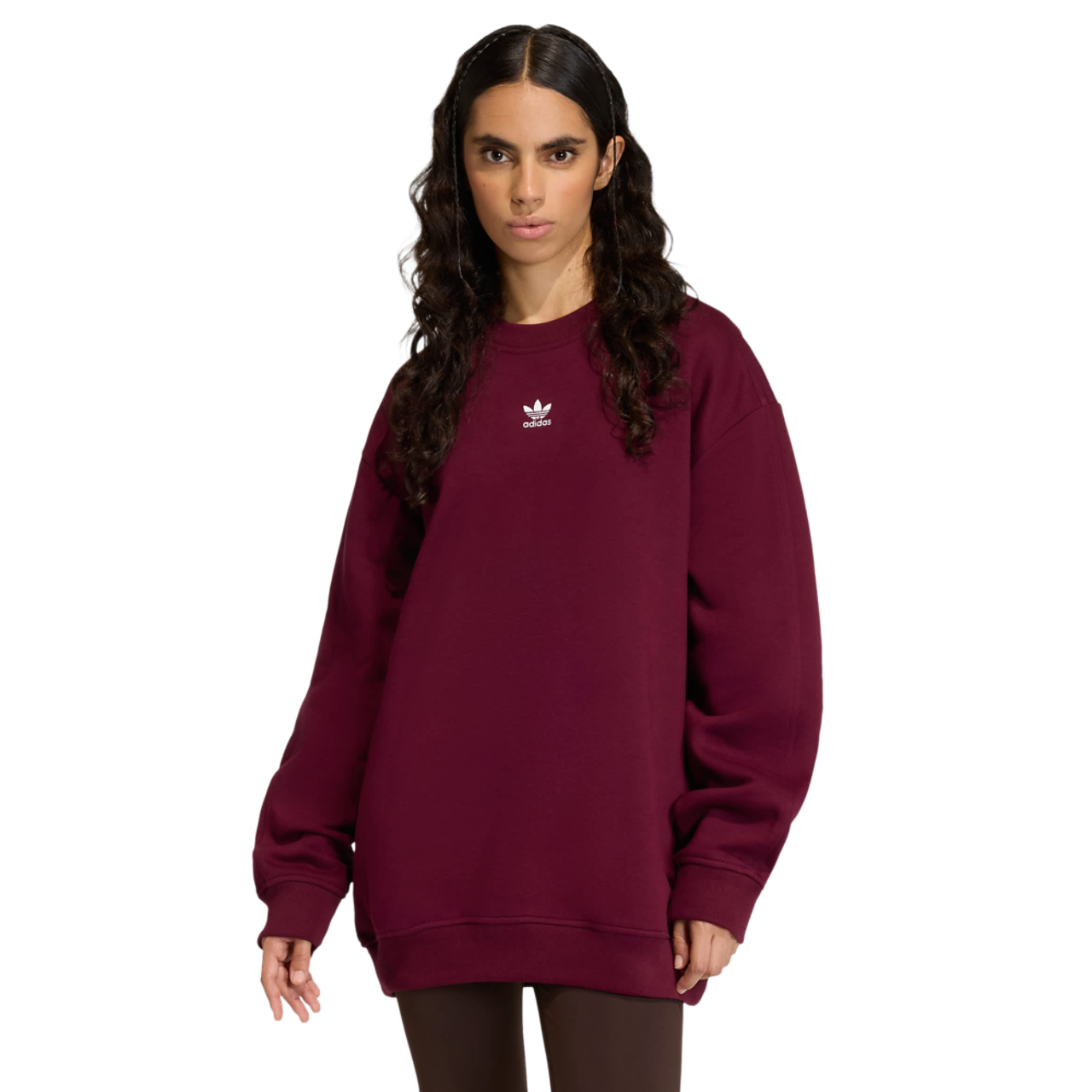 adidas Essentials Long Oversized Crew Sweatshirt Immagine 1 di 4. Tocca per aprire la galleria fotografica.