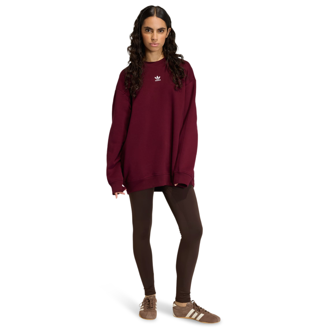 adidas Essentials Long Oversized Crew Sweatshirt Immagine 2 di 4. Tocca per aprire la galleria fotografica.