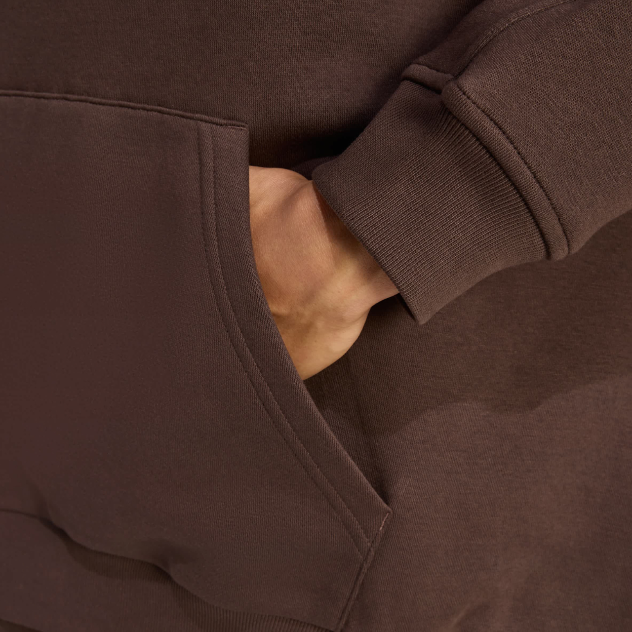 adidas Essentials Oversized Fleece Hoodie Image 3 of 4. Tap to open photo gallery.