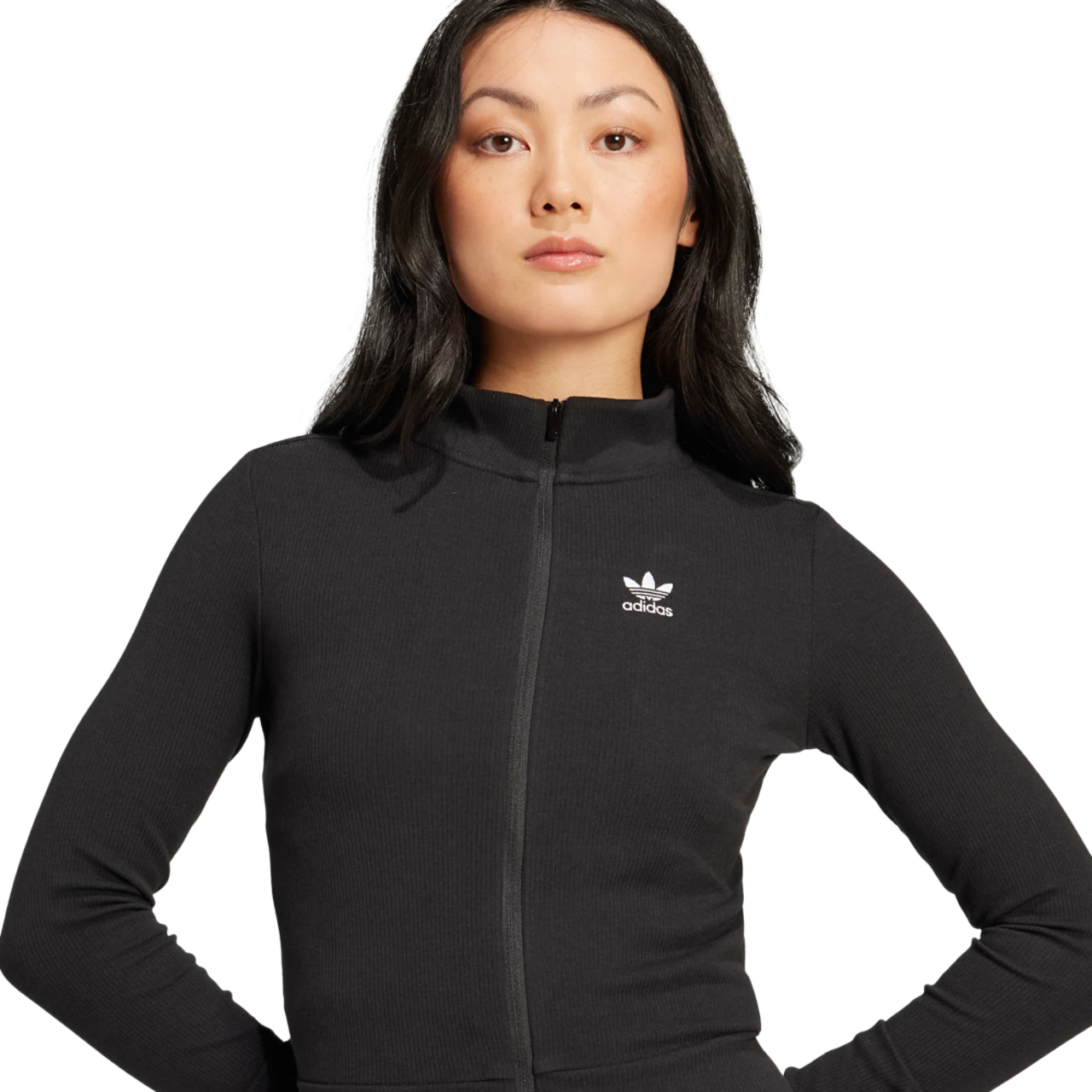 adidas Essentials Ribbed Full-zip Track Top Imagen 3 de 4. Toque para abrir la galería de fotos.