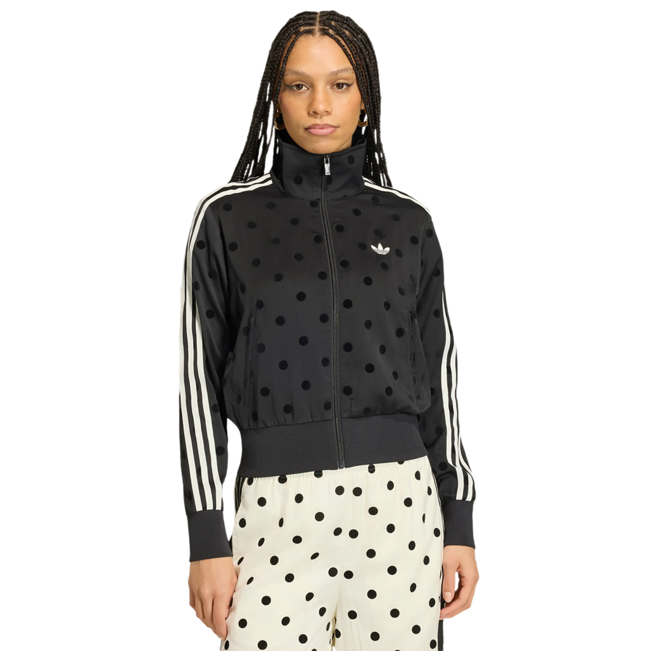adidas Satin Polka Dots Tt Track Top Imagen 1 de 4. Toque para abrir la galería de fotos.