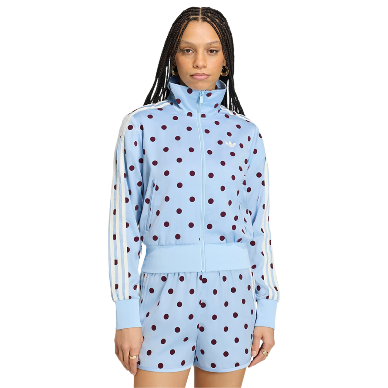 adidas Satin Polka Dots Tt Track Top Imagen 1 de 4. Toque para abrir la galería de fotos.