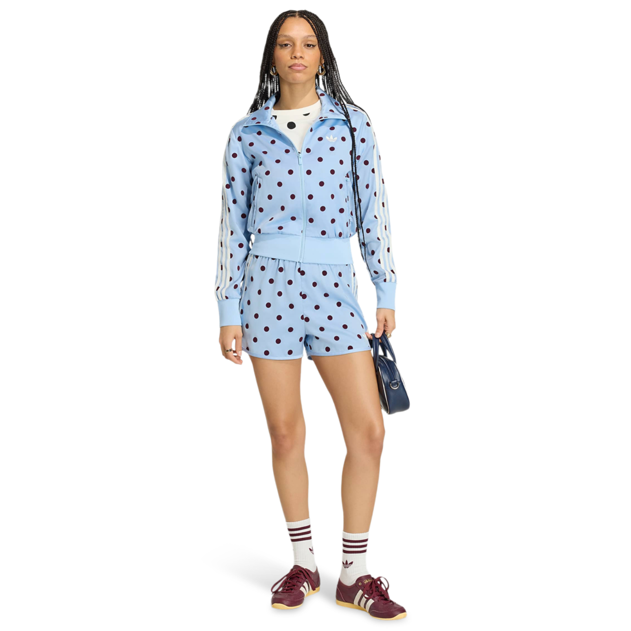 adidas Satin Polka Dots Tt Track Top Imagen 2 de 4. Toque para abrir la galería de fotos.