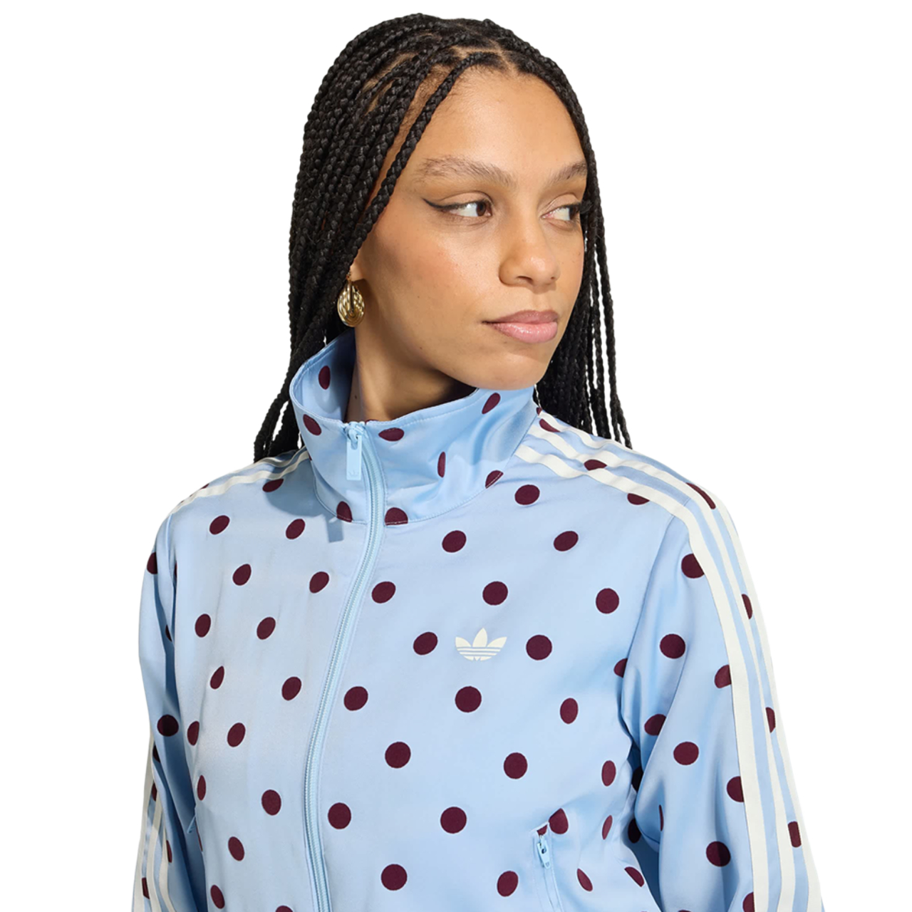 adidas Satin Polka Dots Tt Track Top Imagen 3 de 4. Toque para abrir la galería de fotos.