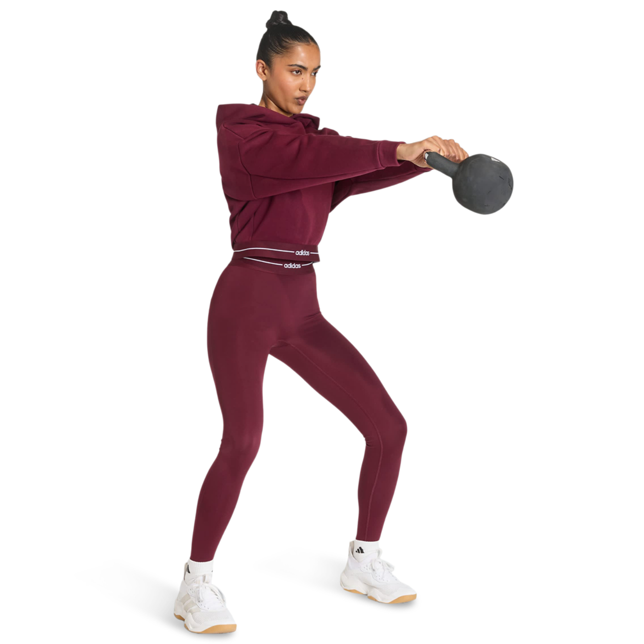 adidas Hyperglam Cropped Hoodie Immagine 2 di 4. Tocca per aprire la galleria fotografica.