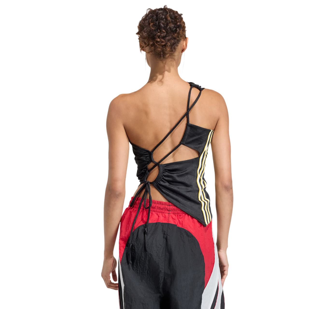 adidas Rouched One Shoulder Top Imagen 4 de 4. Toque para abrir la galería de fotos.