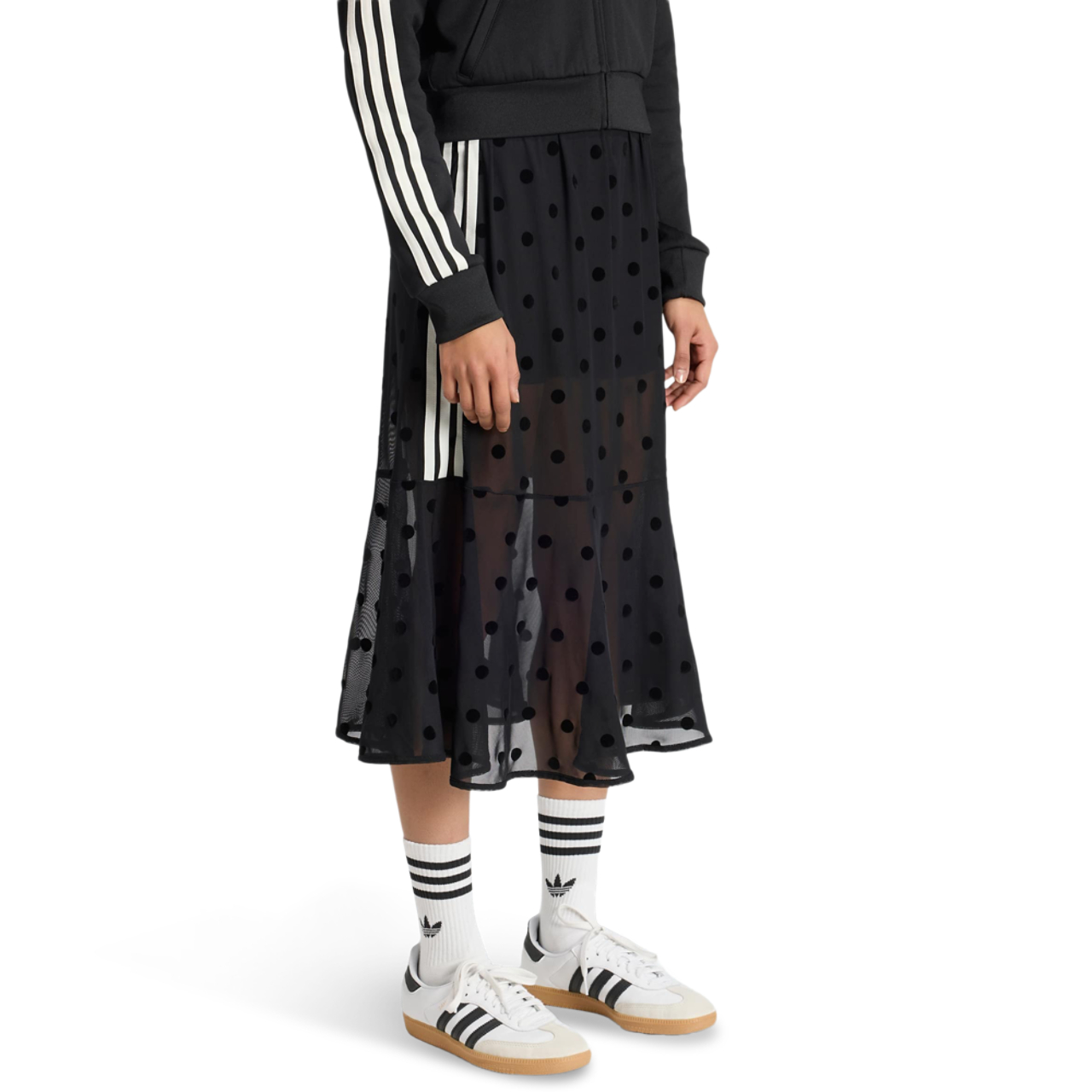 adidas Sheer Polka Dots Skirt Imagen 1 de 4. Toque para abrir la galería de fotos.