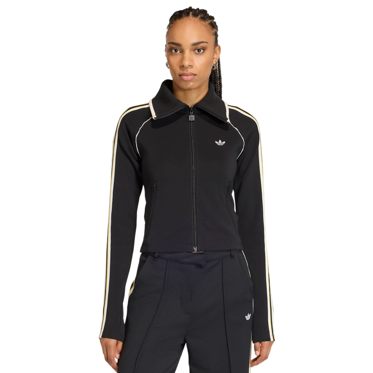 adidas Slim Fitted Firebird Track Top Imagen 1 de 4. Toque para abrir la galería de fotos.